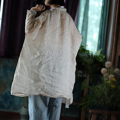 Vintage Oversized Linen Shirt
