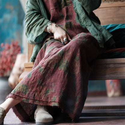 Vintage Breeze Linen Skirt