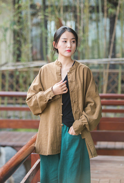 Nature Oversized Linen Jacket