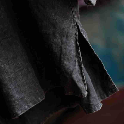 Oversized Linen Vintage Breeze Shirt - Lightweight Women's Top