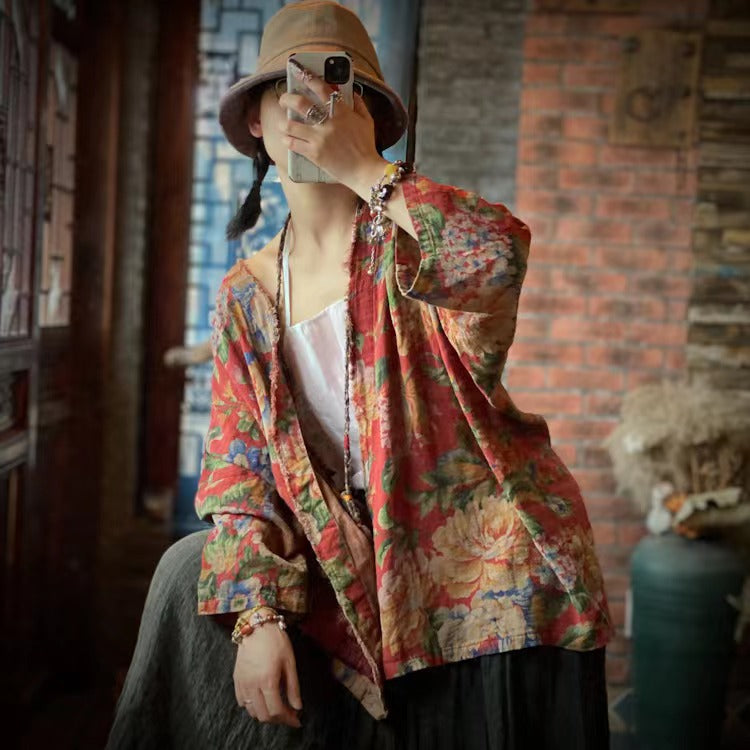 Vintage Blossom Pocket Jacket