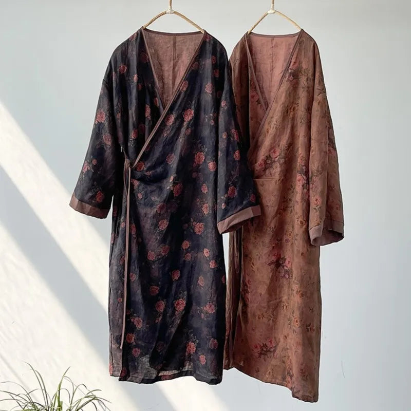 Bohemian Bloom Kimono Dress
