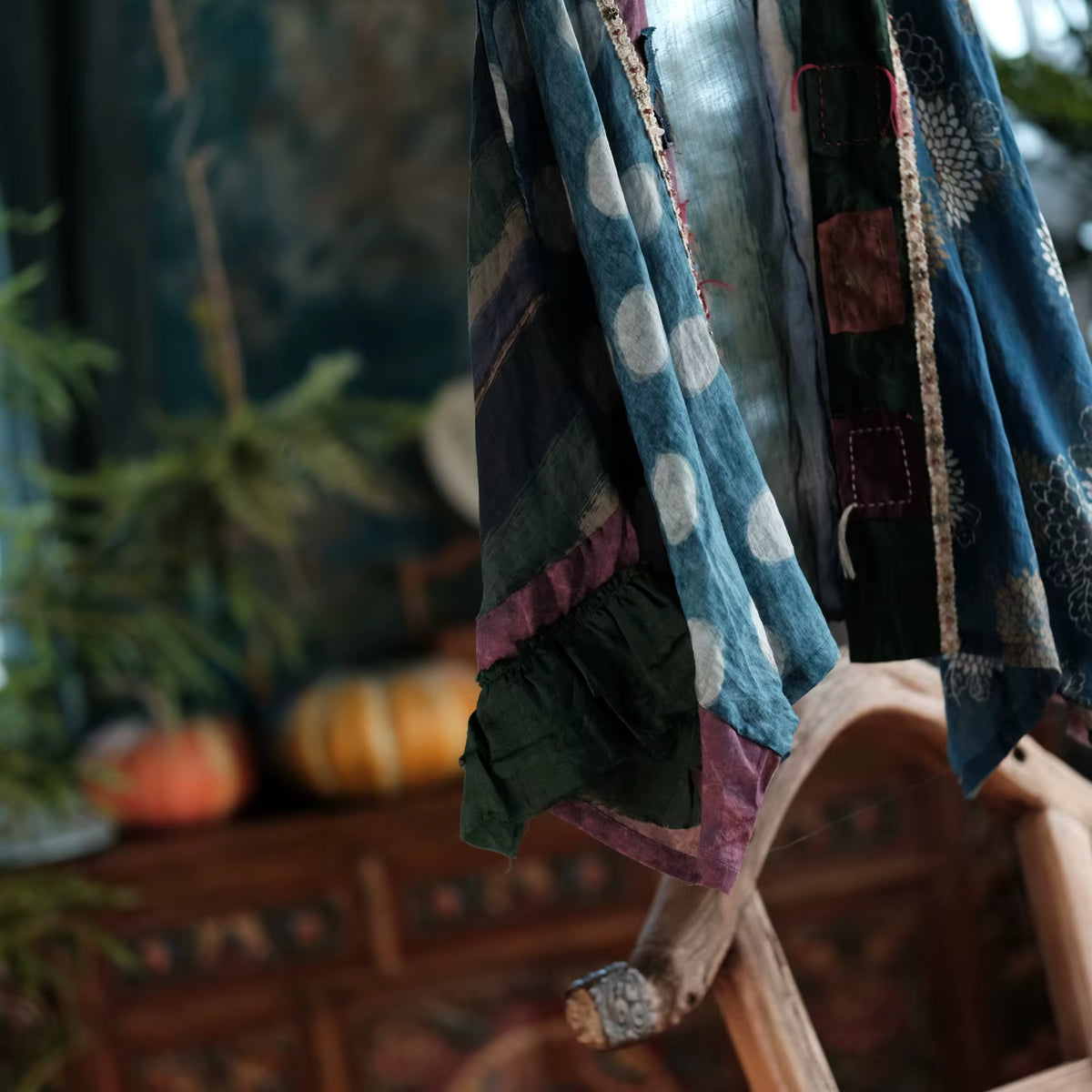 Sora Vintage Floral Ramie Kimono