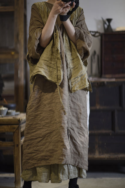 Washed Rami Oversized Tunic