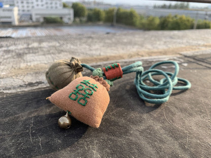 Vintage Pure Linen Handcrafted Necklace