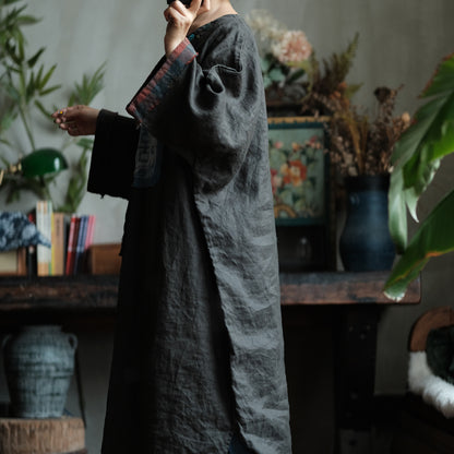 Indigo Relic Linen Dress