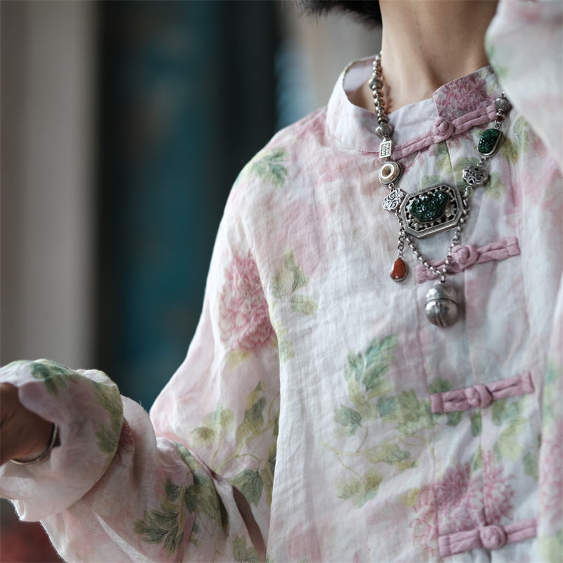 Vintage Floral Wind Blouse