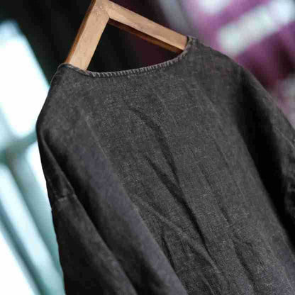 Oversized Linen Vintage Breeze Shirt - Lightweight Women's Top