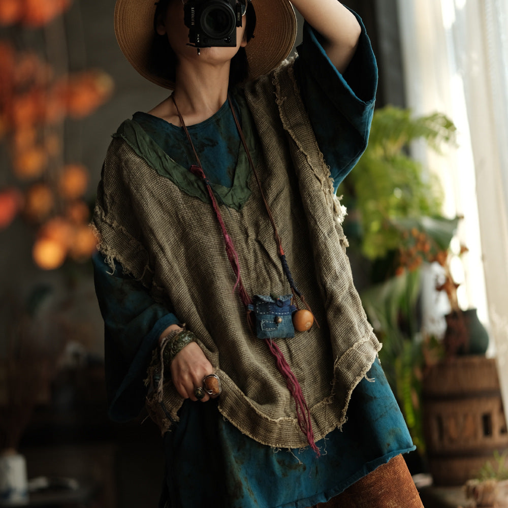 Artisan Linen Layered Top