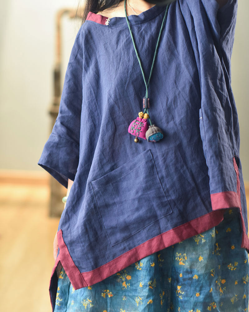 Vintage Pure Linen Handcrafted Necklace