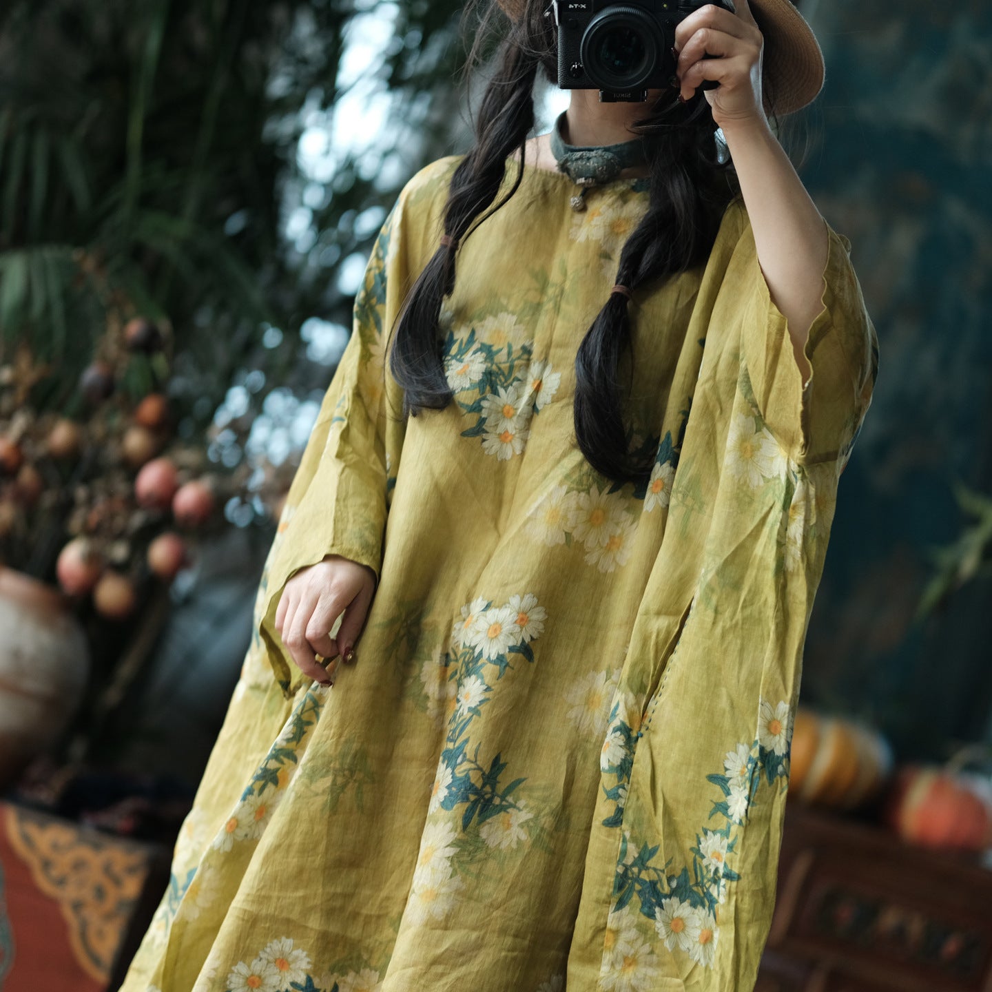 Wild Daisy Ramie Midi Dress