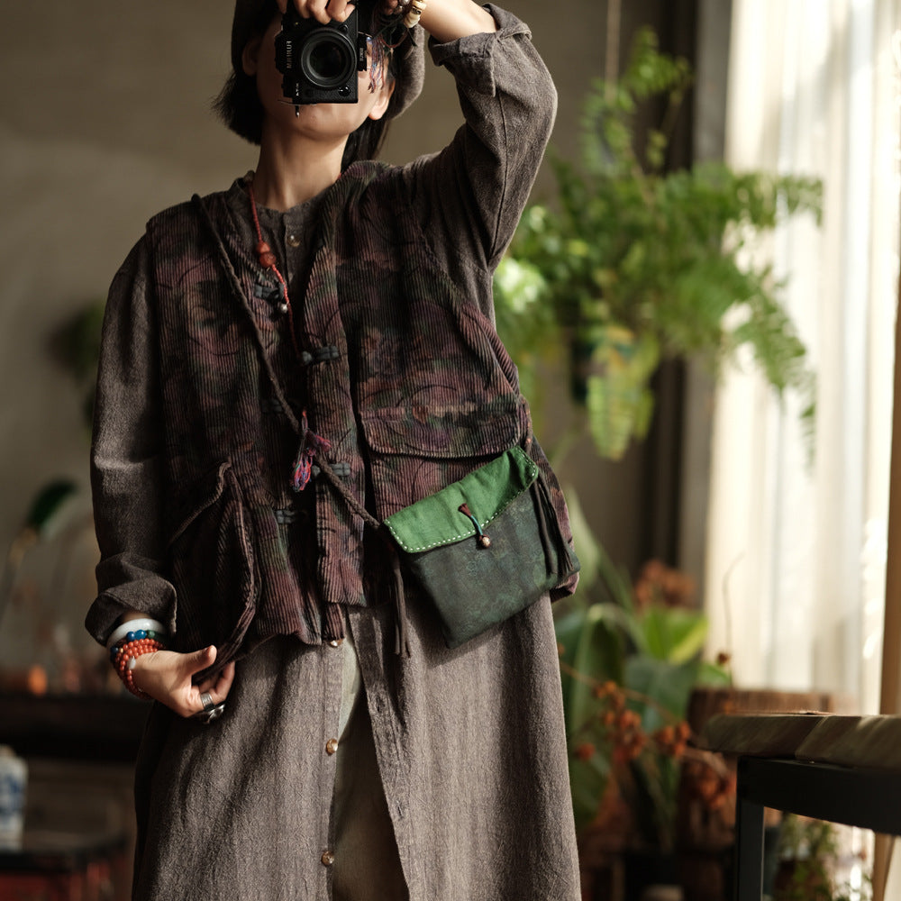 Vintage Corduroy Vest With Pockets