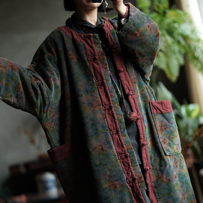 Fernwood Floral Corduroy Parka