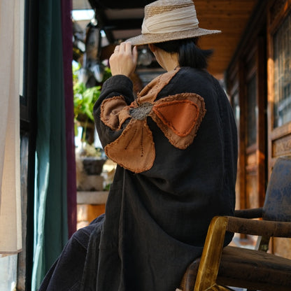 Vintage Patchwork Linen Dress