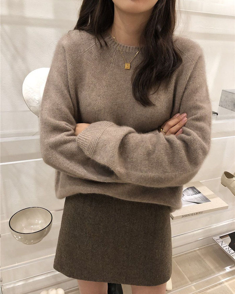 SoftWeave Cotton Knit Sweater