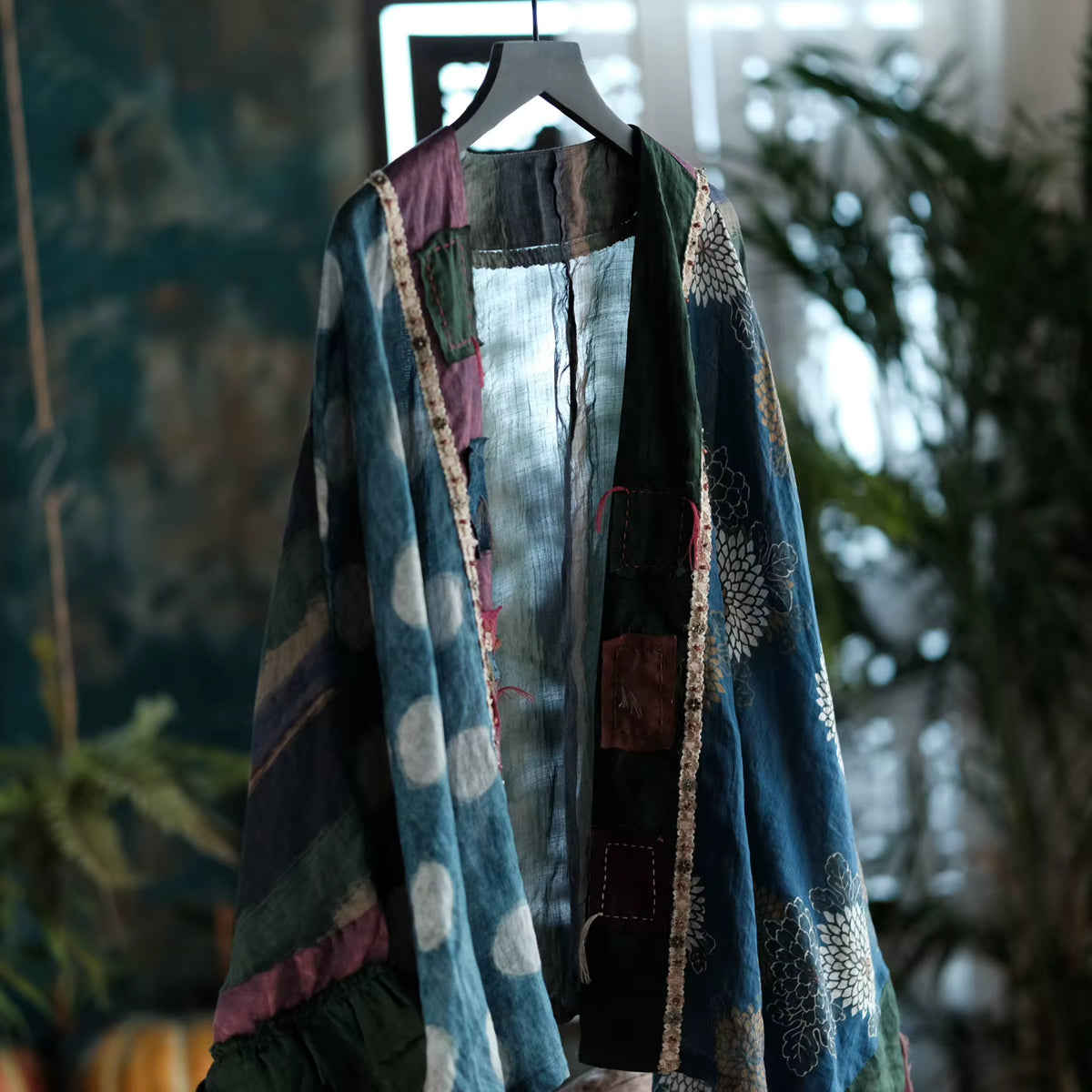 Sora Vintage Floral Ramie Kimono