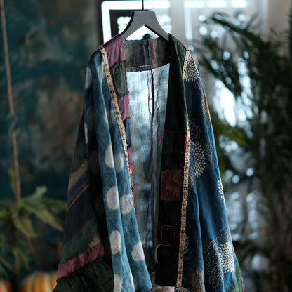 Sora Vintage Floral Ramie Kimono