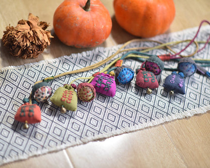 Vintage Pure Linen Handcrafted Necklace