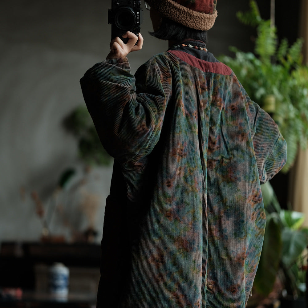 Fernwood Floral Corduroy Parka