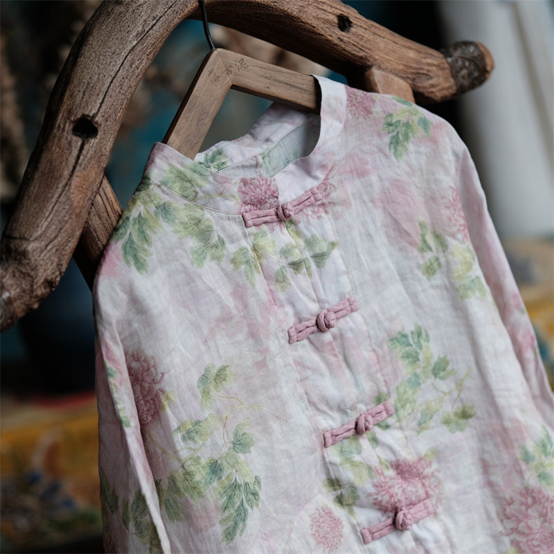 Vintage Floral Wind Blouse