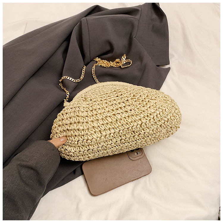Palma Crossbody Woven Straw Bag