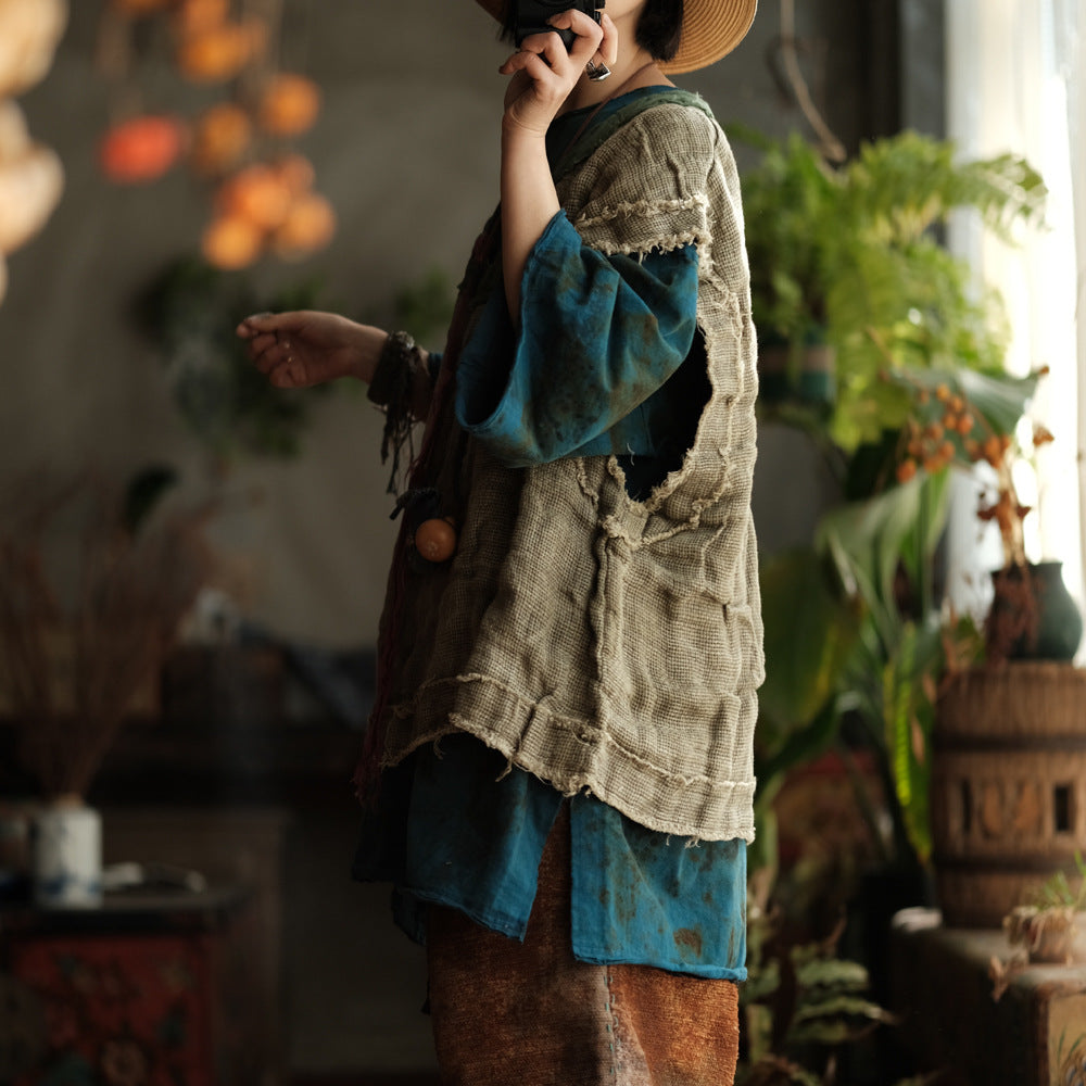 Artisan Linen Layered Top