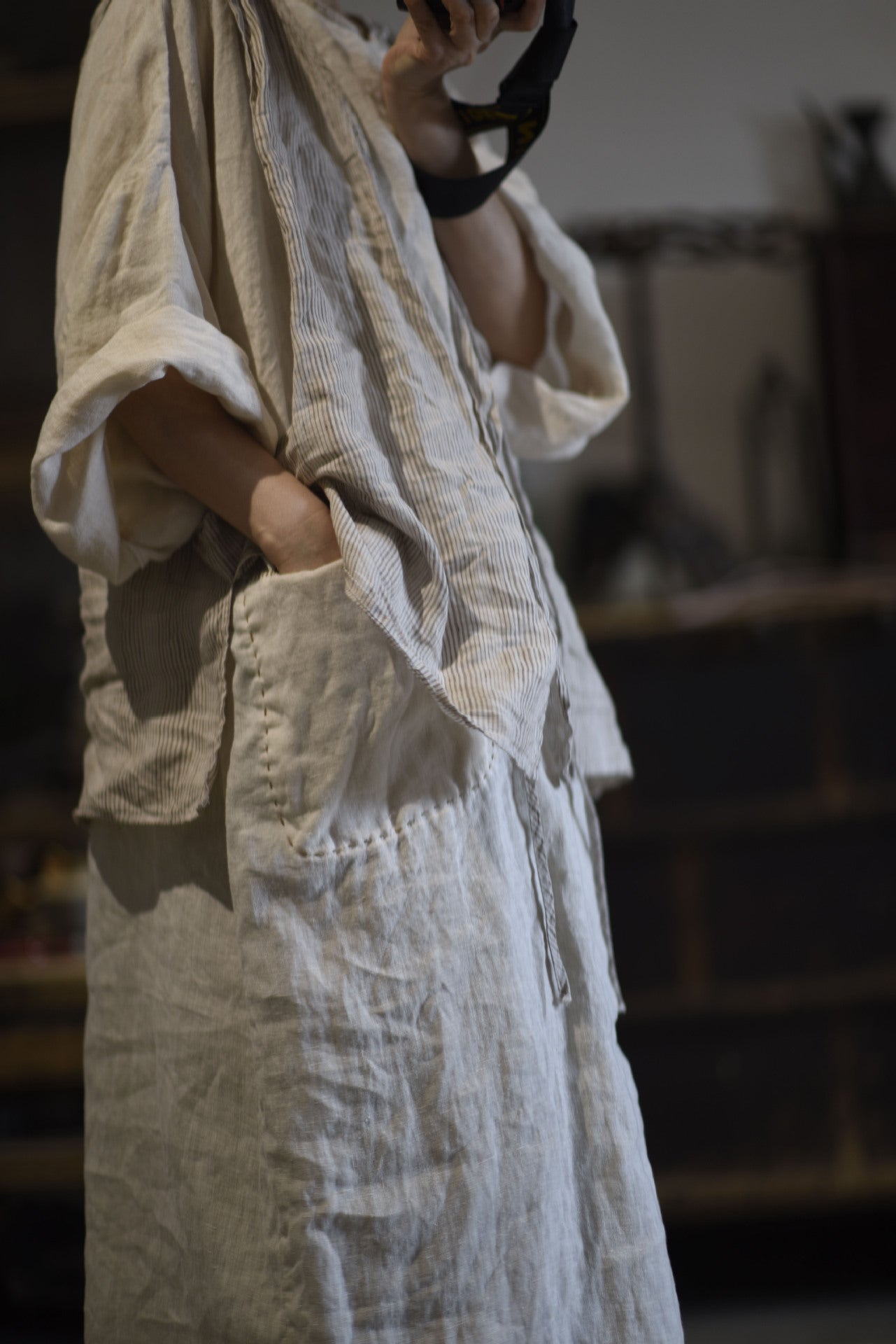 Washed Rami Oversized Tunic