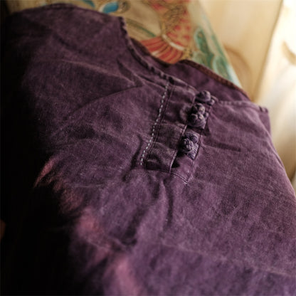 Oversized Linen Vintage Breeze Shirt - Lightweight Women's Top
