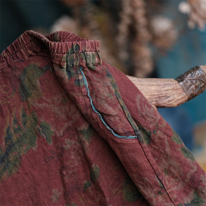 Vintage Breeze Linen Skirt