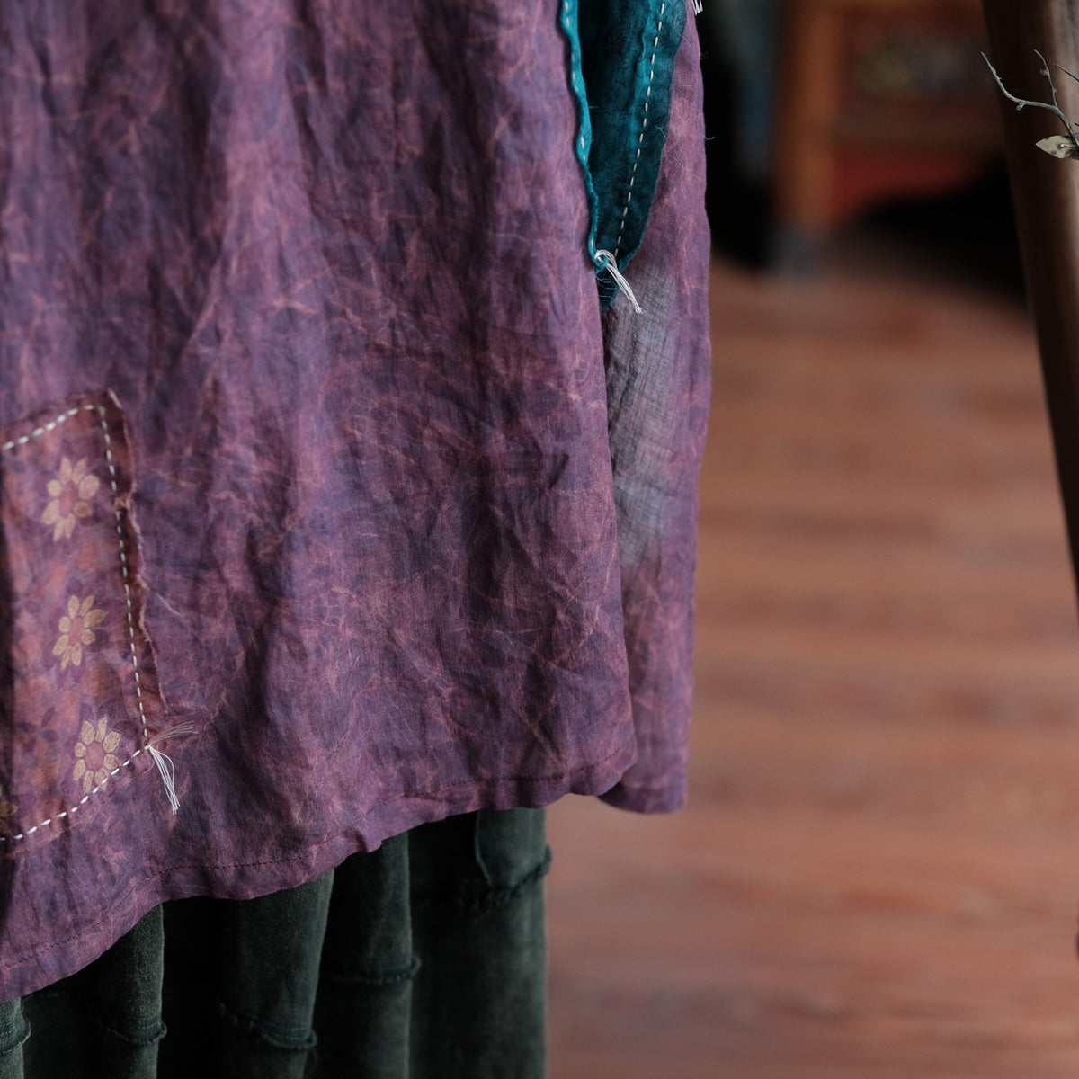 Cloudwash Mandarin Linen Dress