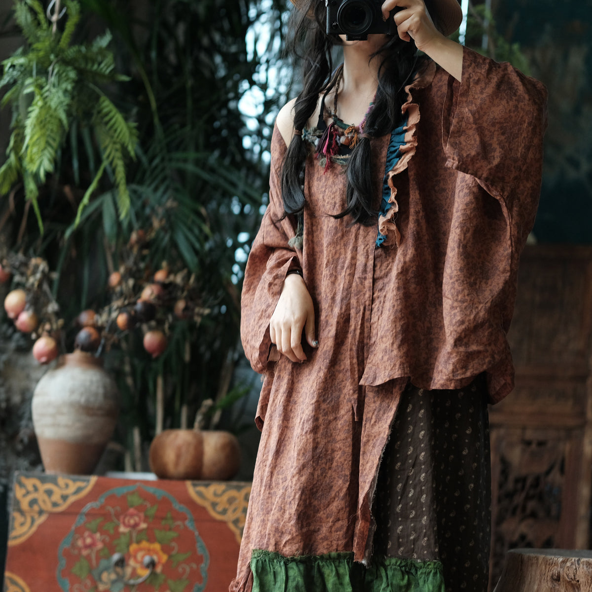 Siena Floral Linen  Kimono