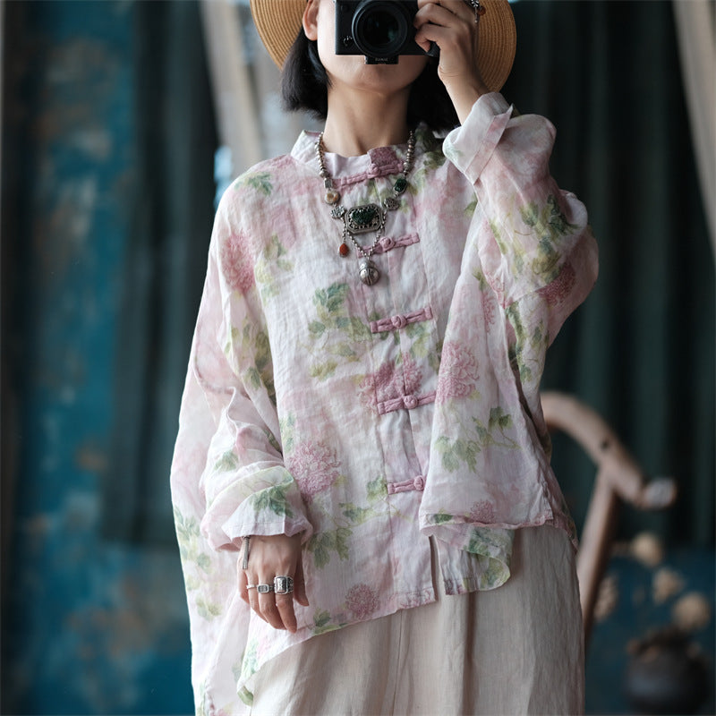 Vintage Floral Wind Blouse