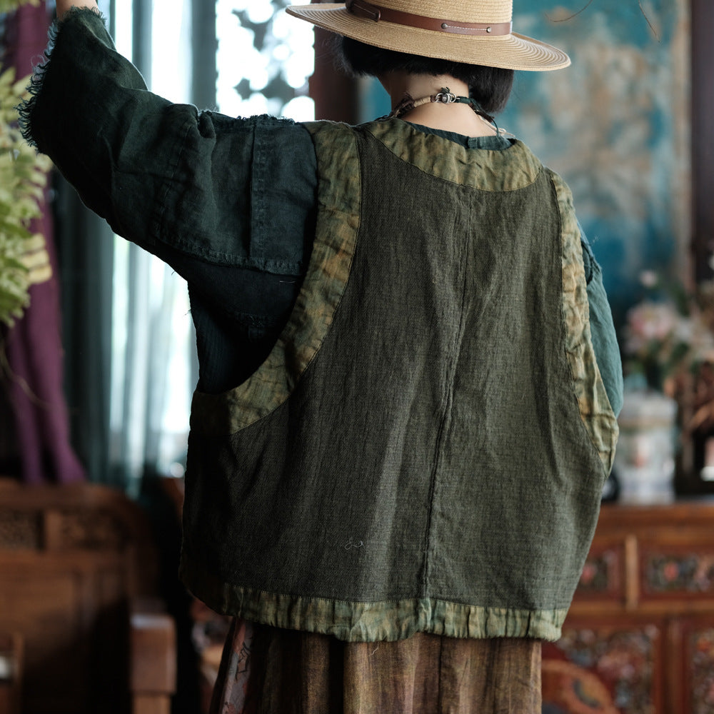 Forest Heritage Linen Vest
