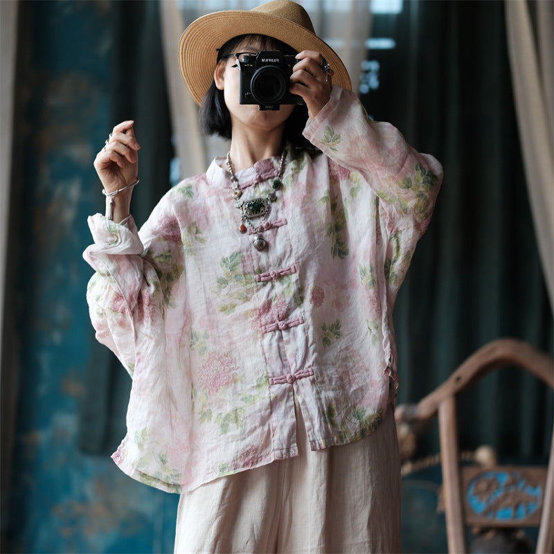 Vintage Floral Wind Blouse