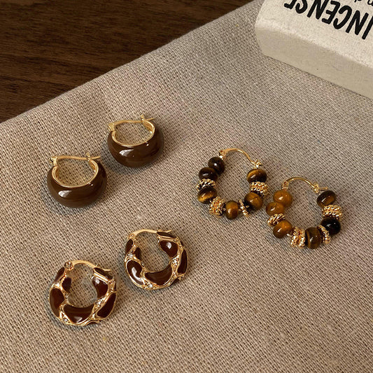 Juego de pendientes vintage Nature