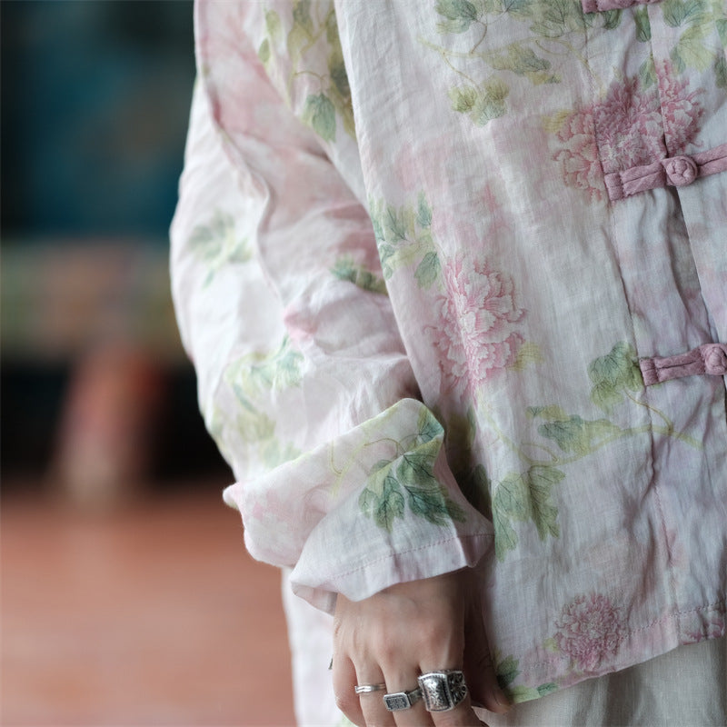 Vintage Floral Wind Blouse