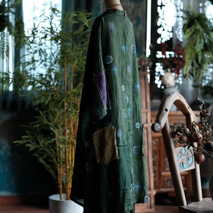 Willow Vintage Green Ramie Dress