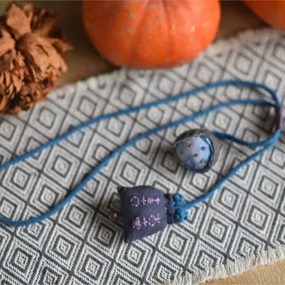 Vintage Pure Linen Handcrafted Necklace