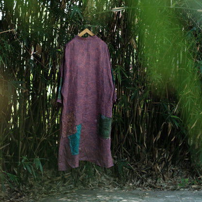 Cloudwash Mandarin Linen Dress