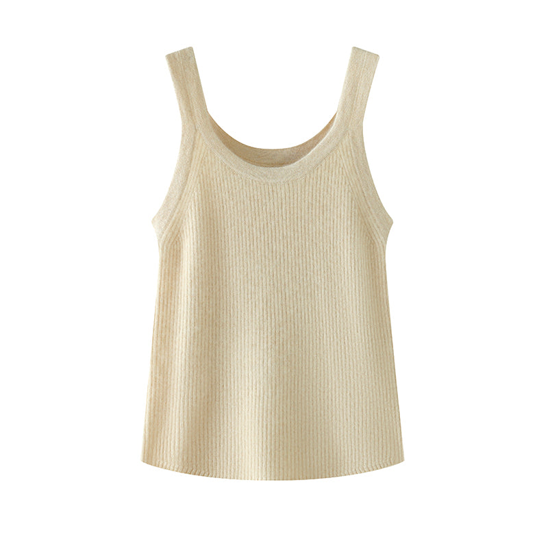 Cashmere Elegance Sleeveless Blouse