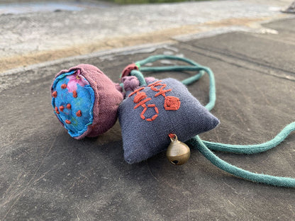 Vintage Pure Linen Handcrafted Necklace