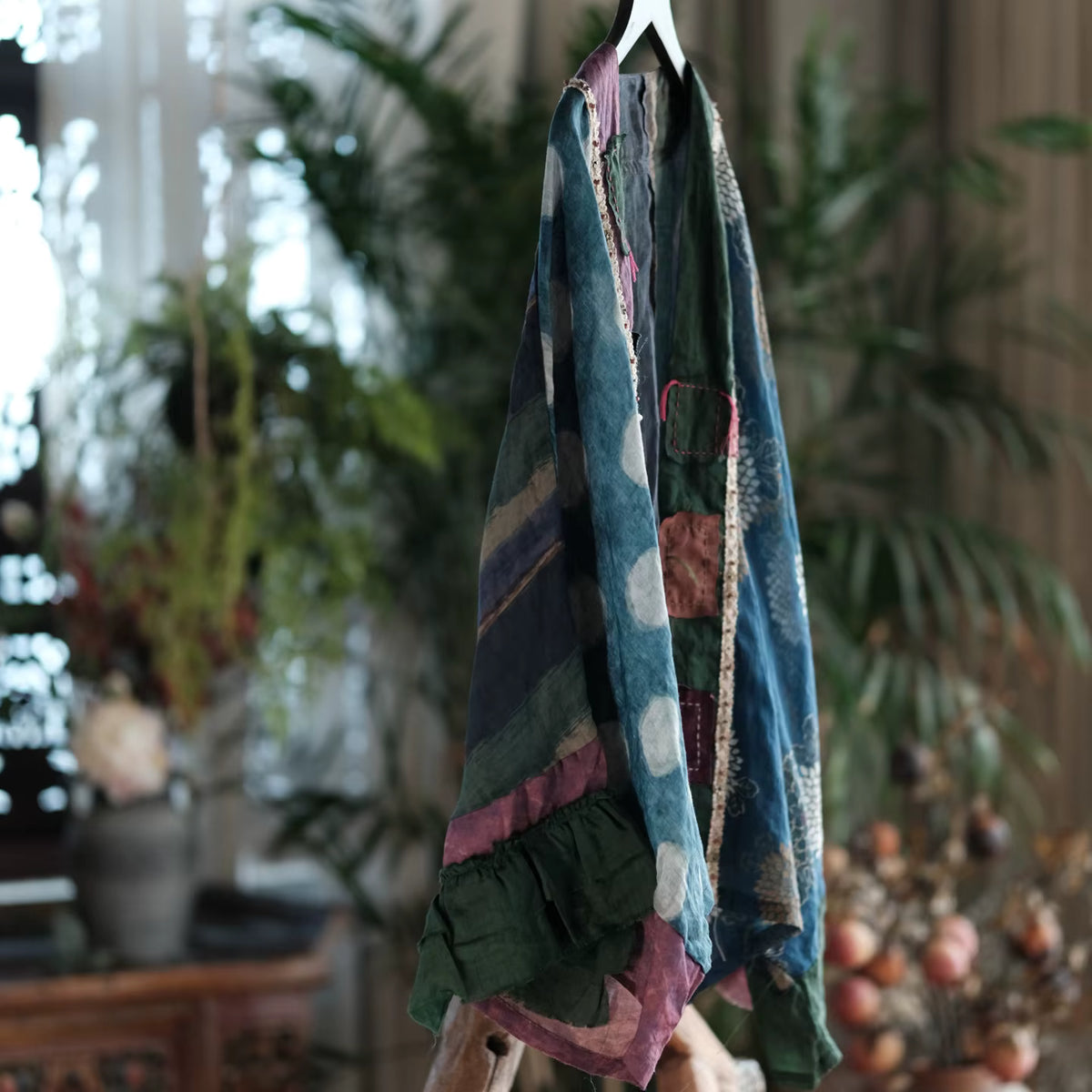 Sora Vintage Floral Ramie Kimono