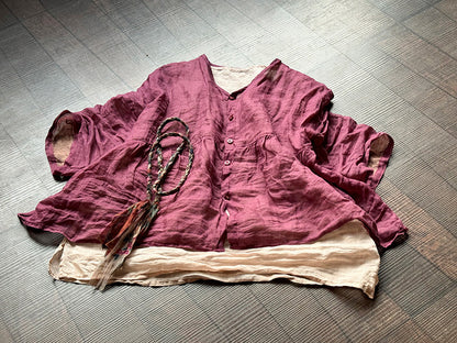 Vintage Breeze Ramie Blouse