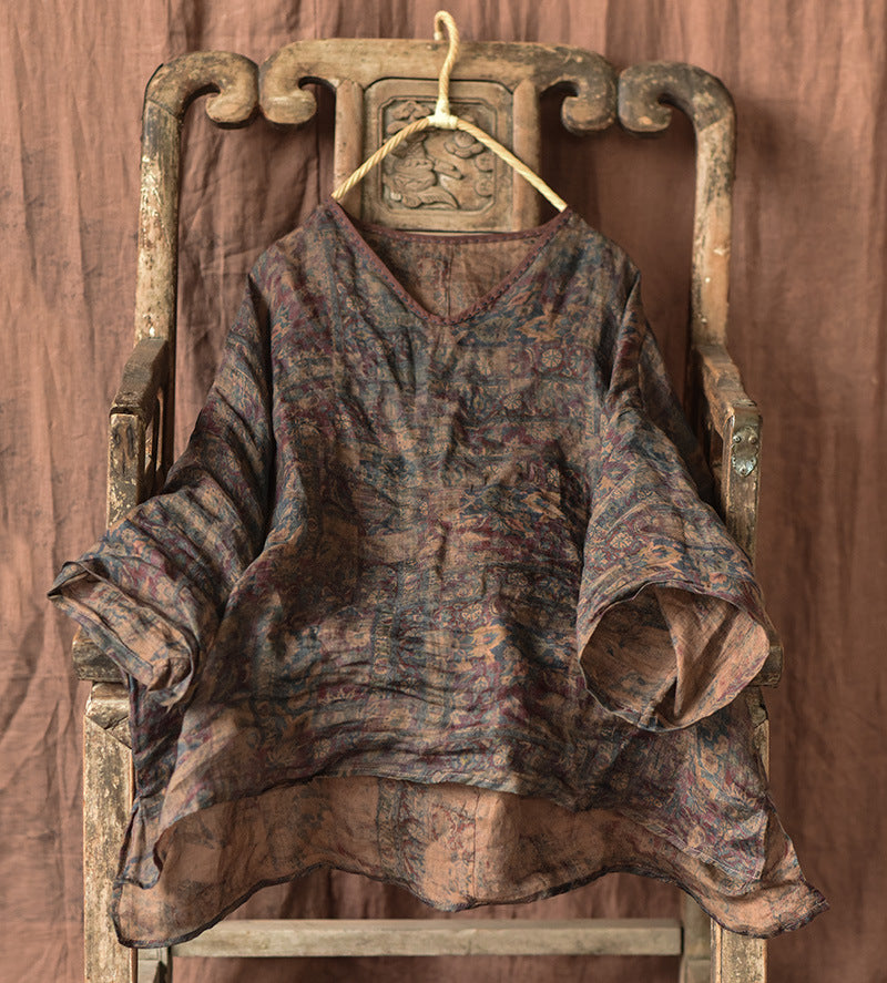 Vintage Mystic Flora Rami Blouse