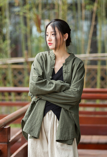Nature Oversized Linen Jacket