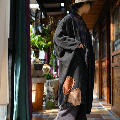 Vintage Patchwork Linen Dress