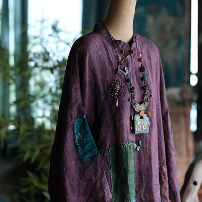 Cloudwash Mandarin Linen Dress