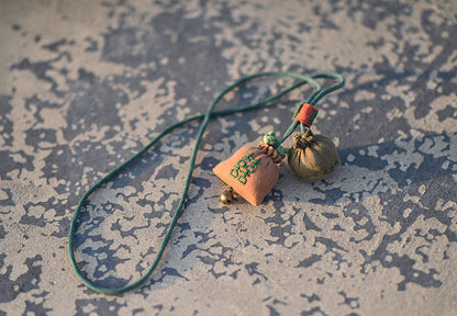 Vintage Pure Linen Handcrafted Necklace