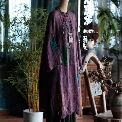 Cloudwash Mandarin Linen Dress
