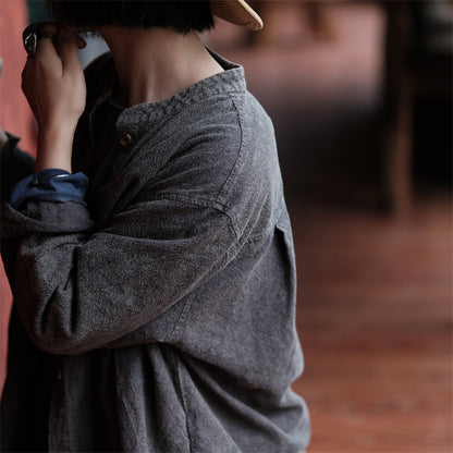 Vintage Grace Cotton Linen Coat